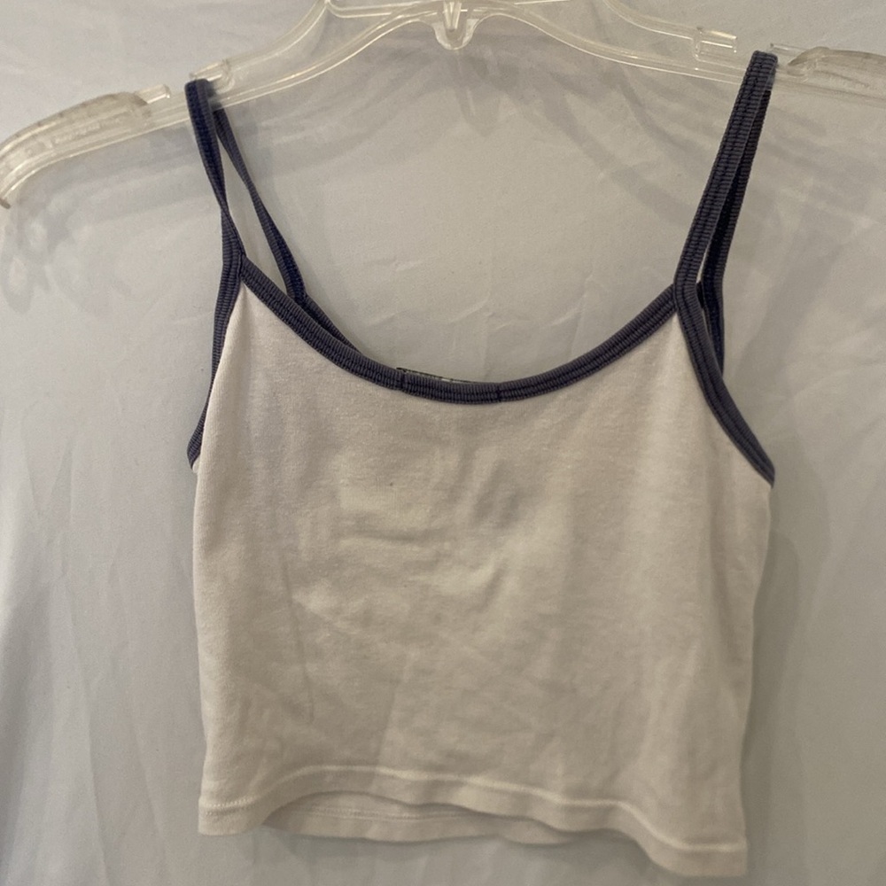 Brandy Melville white blue cherub Tank top one size - Picture 3 of 4